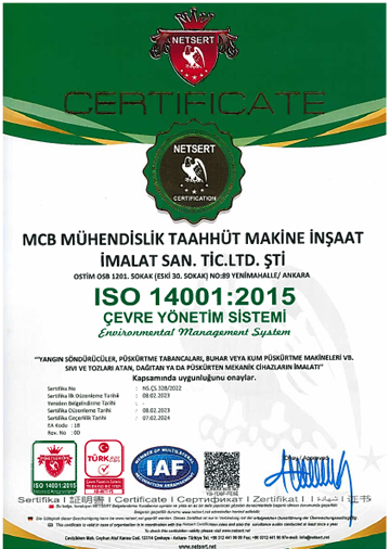 Mcb Mühendislik Iso 14001